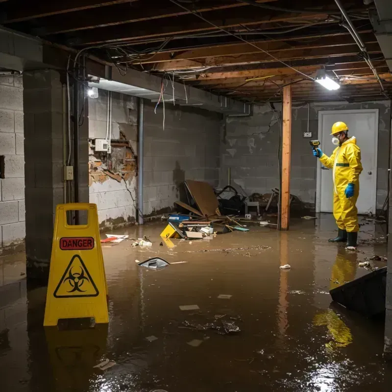 Flooded Basement Electrical Hazard in Chambers County, AL Property